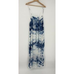 Unknown Blue and White Midi Dress